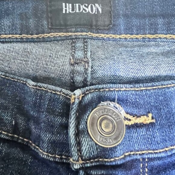 HUDSON KRISTA SUPER SKINNY RAW HEM JEANS SIZE 27 - Picture 6 of 11